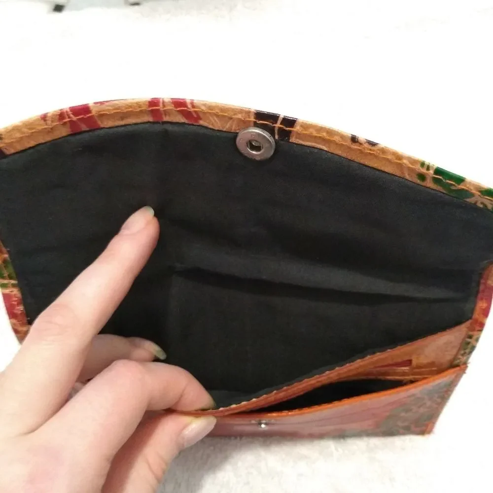 Elephant Made in India Leather Wallet 🐘Brown Green Red Yellow